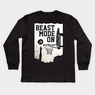 Beast Mode On - Basketball T-shirt Kids Long Sleeve T-Shirt